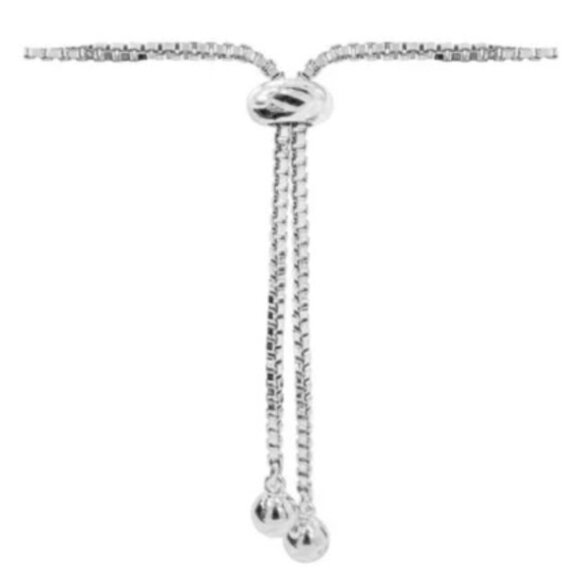 Kitty Cat Adjustable Bolo Platinum Bracelet w/Diamond Accents (BEAUTIFUL!) - Picture 4 of 6